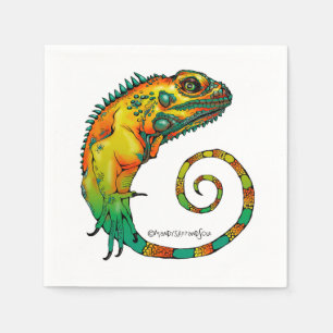 Reptile Napkins for a Birthday Party Servetten