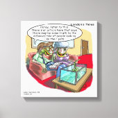 Reptile People Funny Rick London Canvas Print (Voorkant)
