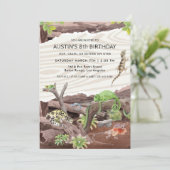 Reptile Show Birthday Party Invitation (Staand voorkant)
