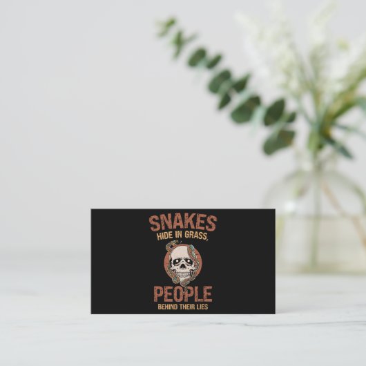 Reptile Skin Snakeskin Snake Ma 2 Visitekaartje (Staand voorkant)