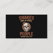Reptile Skin Snakeskin Snake Ma 2 Visitekaartje (Achterkant)