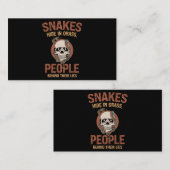 Reptile Skin Snakeskin Snake Ma 2 Visitekaartje (Voorkant / Achterkant)