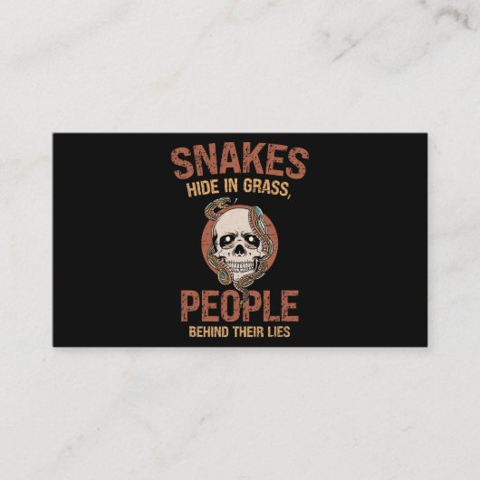 Reptile Skin Snakeskin Snake Ma 2 Visitekaartje (Voorkant)