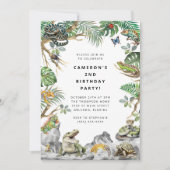 Reptile Slither Crawl Snake Turtle Birthday  Kaart (Voorkant)