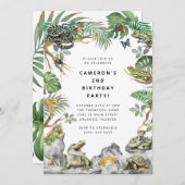 Reptile Slither Crawl Snake Turtle Birthday  Kaart (Voorkant / Achterkant)