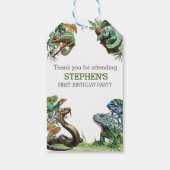 Reptile Slither Crawl Snake Turtle Verjaardag Cadeaulabel (Achterkant)