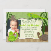 Reptile Theenmaal Day Party Invitation Kaart (Voorkant)