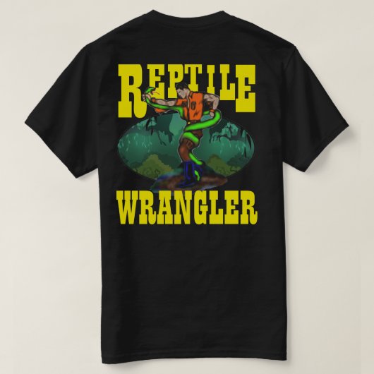 REPTILE WRANGLER SNAKE T-SHIRT (Design achterkant)