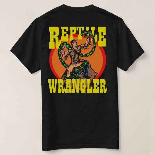 REPTILE WRANGLER SNAKE T-SHIRT (Design achterkant)