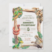 Reptiles Boy Birthday Kaart (Voorkant)