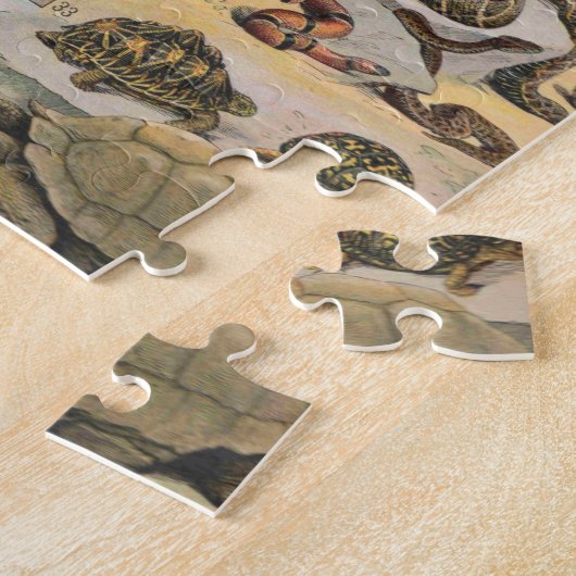 Reptiles Illustration By Adolphe Millot Legpuzzel (Zijkant)