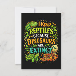 Reptiles Rule Bedankkaart