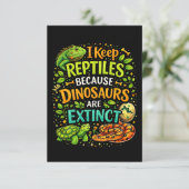 Reptiles Rule Bedankkaart (Staand voorkant)