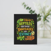 Reptiles Rule Briefkaart (Staand voorkant)