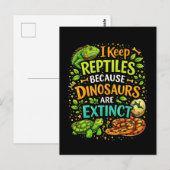Reptiles Rule Briefkaart (Voorkant / Achterkant)