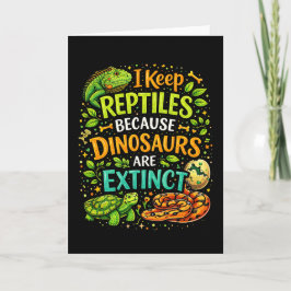 Reptiles Rule Feestdagen Kaart