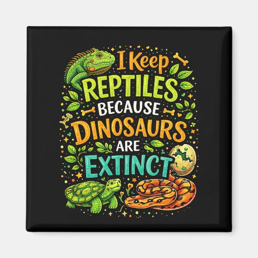 Reptiles Rule Magneet (Voorkant)