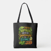 Reptiles Rule Tote Bag (Achterkant)