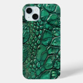 Reptiliaans chique smaragd ontwerp Case-Mate iPhone case (Achterkant)