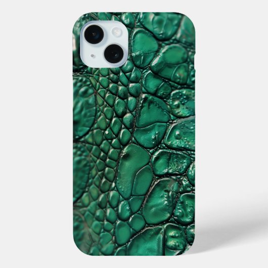 Reptiliaans chique smaragd ontwerp Case-Mate iPhone case (Achterkant)