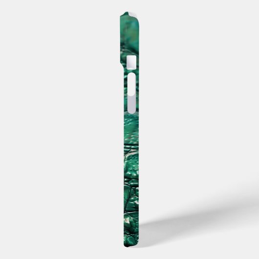 Reptiliaans chique smaragd ontwerp Case-Mate iPhone case (Achterkant / Links)