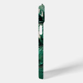 Reptiliaans chique smaragd ontwerp Case-Mate iPhone case (Achterkant / Rechts)