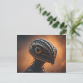 Reptiliaanse ufo briefkaart (Staand voorkant)