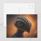Reptiliaanse ufo briefkaart (Voorkant / Achterkant)