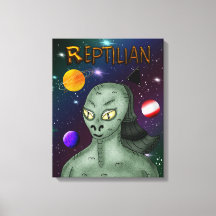 Reptilian Alien met buitenruimte