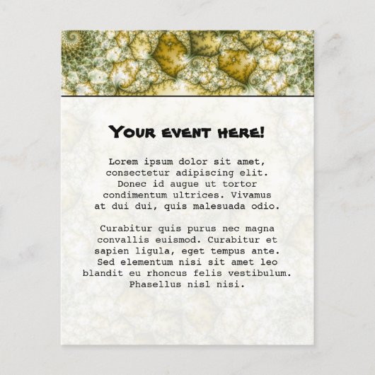 Reptilian - Fractal Art Flyer (Voorkant)