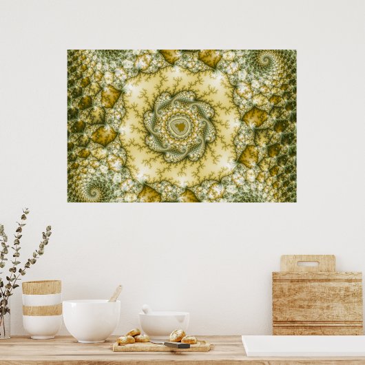 Reptilian - Fractal Art Poster (Keuken)