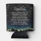 Reptilian Lizard Man buitenaards wezen Blikjeskoeler (Achterkant)