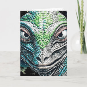 Reptilian Lizard Man buitenaards wezen Kaart