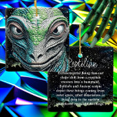 Reptilian Lizard Man buitenaards wezen Keramisch Ornament