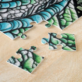 Reptilian Lizard Man buitenaards wezen Legpuzzel (Zijkant)