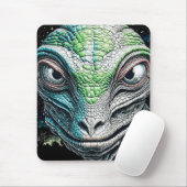 Reptilian Lizard Man buitenaards wezen Muismat (Met muis)