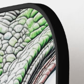 Reptilian Lizard Man buitenaards wezen Pickleball Paddle (Links Detail)