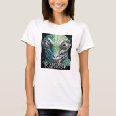 Reptilian Lizard Man buitenaards wezen T-shirt (Voorkant)
