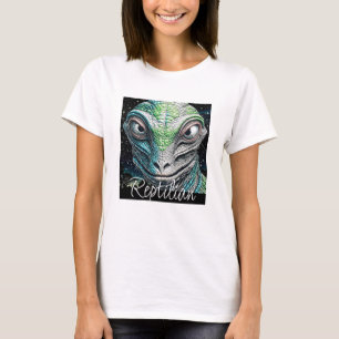Reptilian Lizard Man buitenaards wezen T-shirt