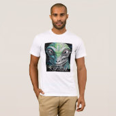 Reptilian Lizard Man buitenaards wezen T-shirt (Voorkant volledig)