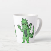 reptilianos tekenen latte mok (Rechterhoek)