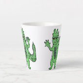 reptilianos tekenen latte mok (Voorkant)