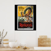 Reptilicus Monster film Poster (Keuken)