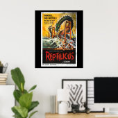 Reptilicus Monster film Poster (Thuiskantoor)