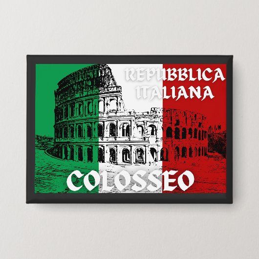 Repubblica Italiana Colosseo Button (Voorkant)