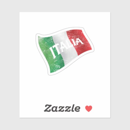 Repubblica Italiana I'm Italian I Love Italy Gift  Sticker (Vel)