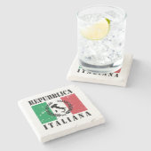 Repubblica Italiana Stenen Onderzetter (Zijkant)