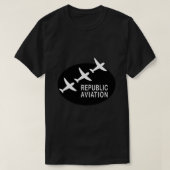 Republic Aviation Repro Logo (Black Ver.) Essentia T-shirt (Design voorkant)