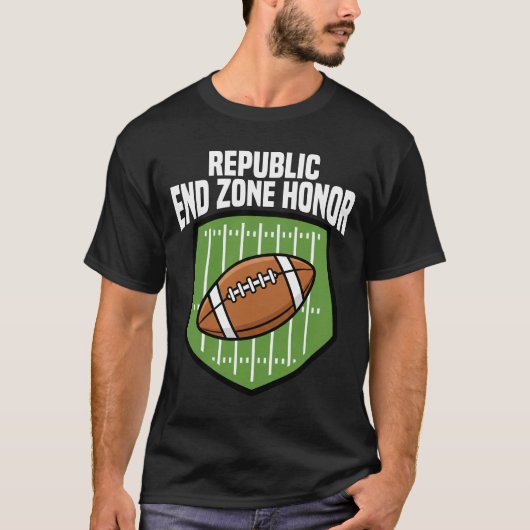 REPUBLIC END ZONE HONOR - NEW ENGLAND FOOTBALL T-SHIRT (Voorkant)