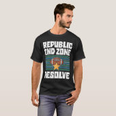 REPUBLIC END ZONE RESOLVE - NEW ENGLAND FOOTBALL T-SHIRT (Voorkant volledig)
